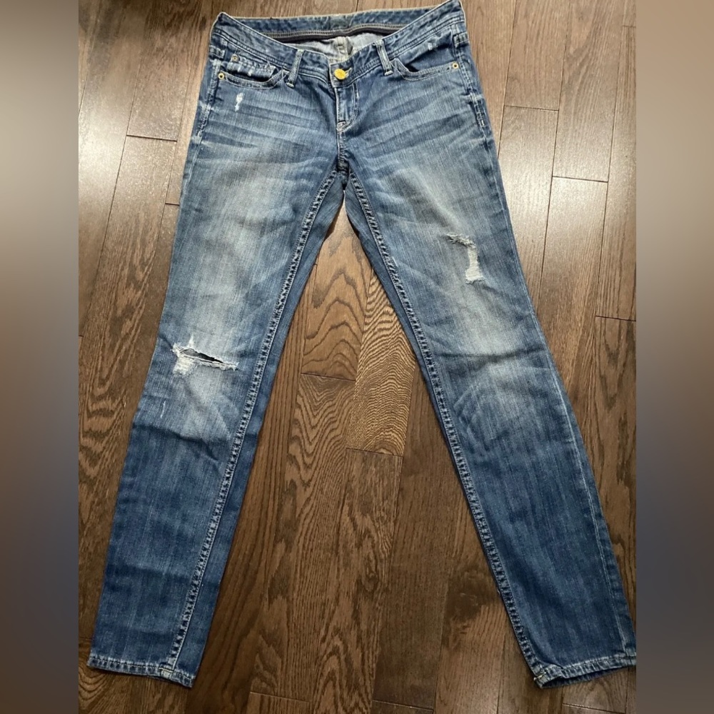 Express Ripped Blue Jeans Size 8.